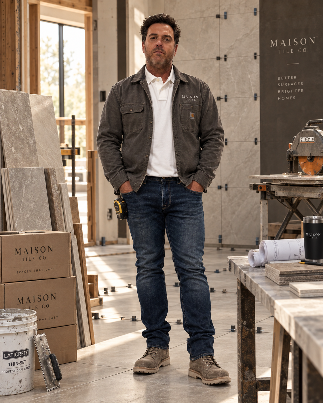 Jay Nadeau, founder of Maison Tile Co — portrait photograph