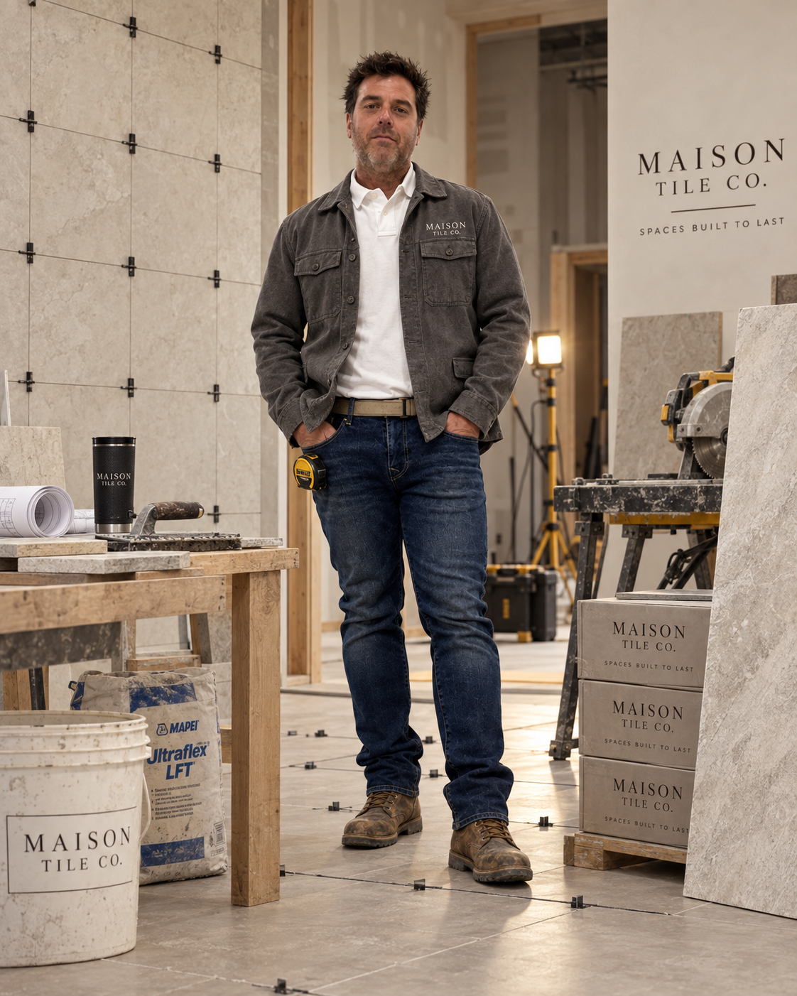 Jay Nadeau, founder of Maison Tile Co — portrait photograph